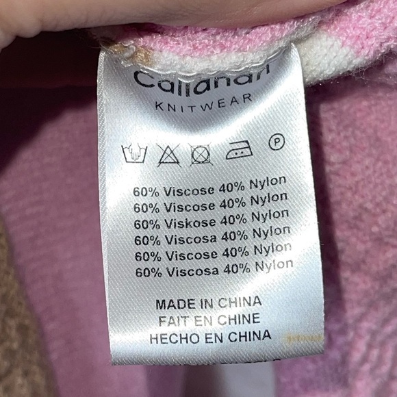 CALLAHAN KNIT Anthropologie Pastel Striped Turtleneck Poncho Sweater Small - Picture 11 of 11